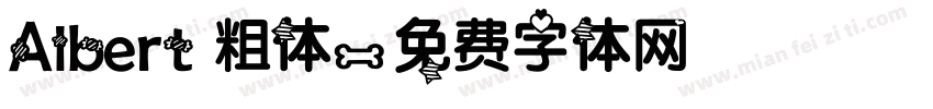 Albert 粗体字体转换
